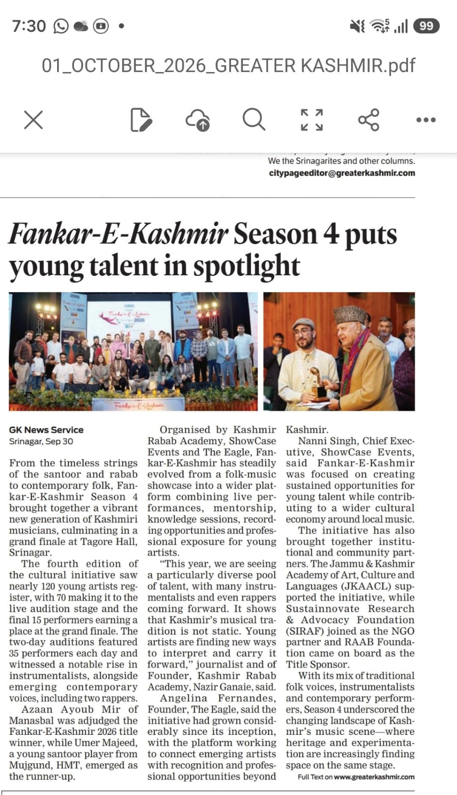 Greater Kashmir Print